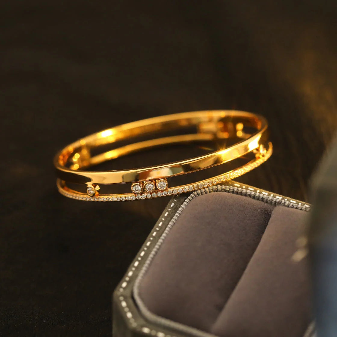 [⭐Renara]Move Romane Diamond Bangle Bracelet