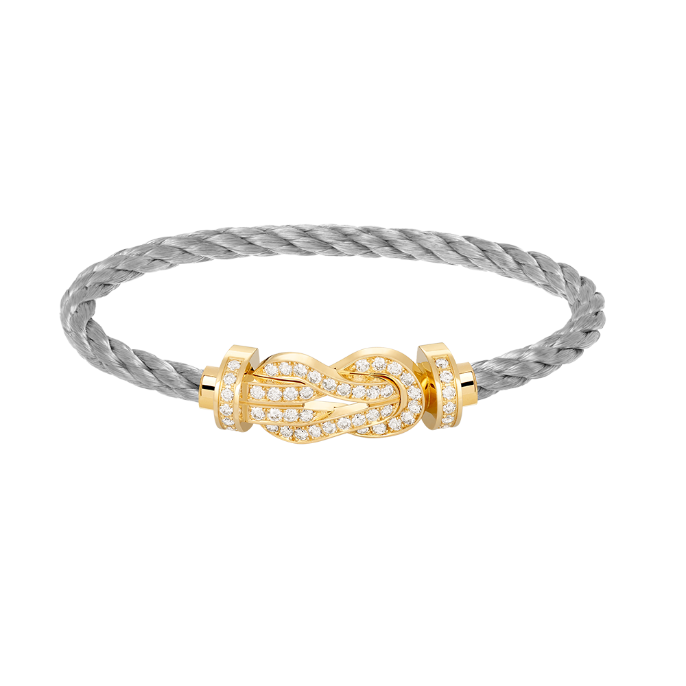 [⭐Renara]CHANCE LARGE 8 FIGURE BUCKLE FULLDIAMOND BRACELET GOLD