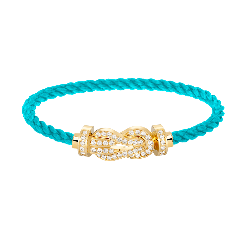 [⭐Renara]CHANCE LARGE 8 FIGURE BUCKLE FULLDIAMOND BRACELET GOLD