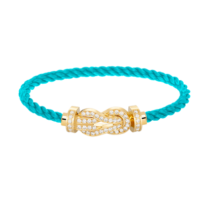 [⭐Renara]CHANCE LARGE 8 FIGURE BUCKLE FULLDIAMOND BRACELET GOLD