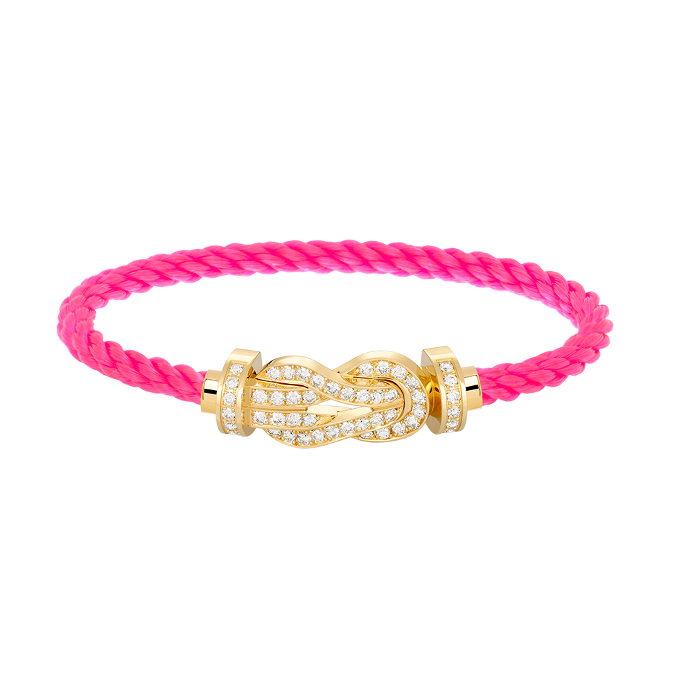 [⭐Renara]CHANCE LARGE 8 FIGURE BUCKLE FULLDIAMOND BRACELET GOLD