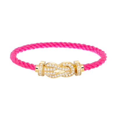 [⭐Renara]CHANCE LARGE 8 FIGURE BUCKLE FULLDIAMOND BRACELET GOLD