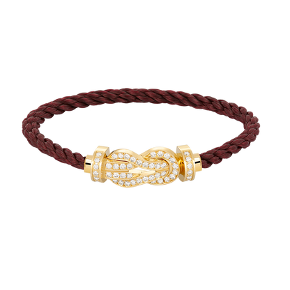 [⭐Renara]CHANCE LARGE 8 FIGURE BUCKLE FULLDIAMOND BRACELET GOLD