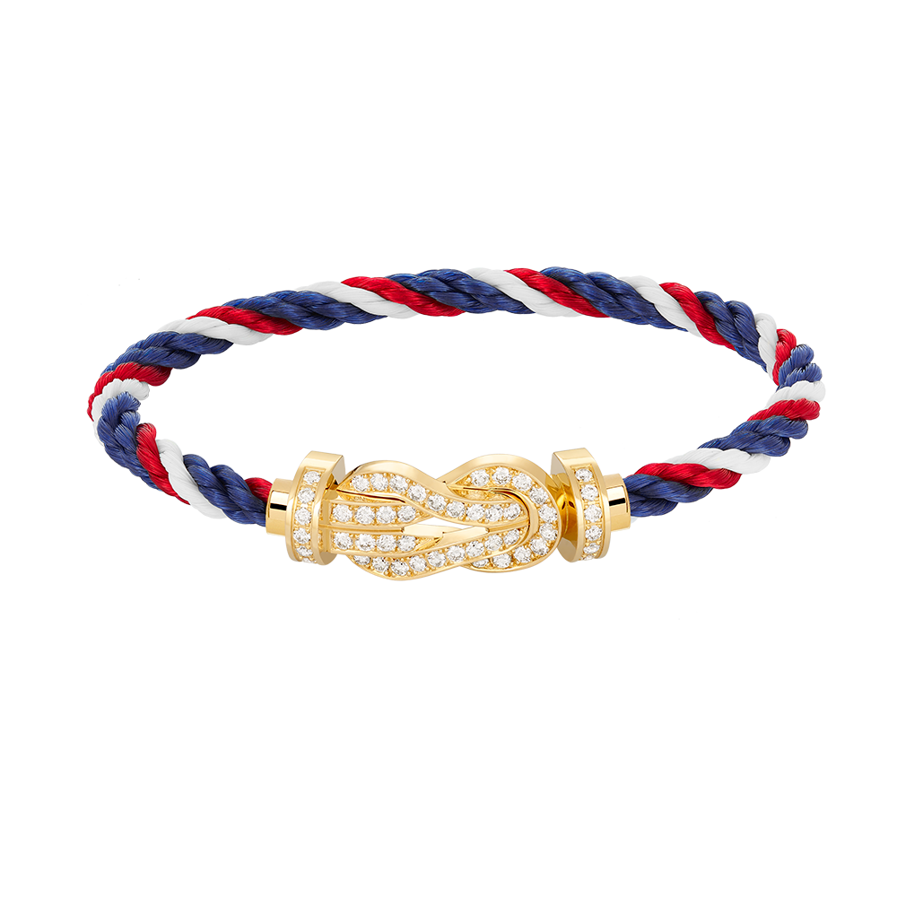 [⭐Renara]CHANCE LARGE 8 FIGURE BUCKLE FULLDIAMOND BRACELET GOLD