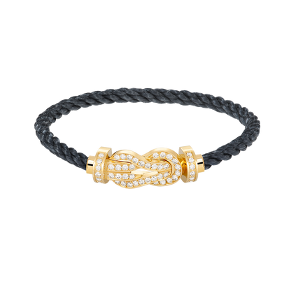 [⭐Renara]CHANCE LARGE 8 FIGURE BUCKLE FULLDIAMOND BRACELET GOLD
