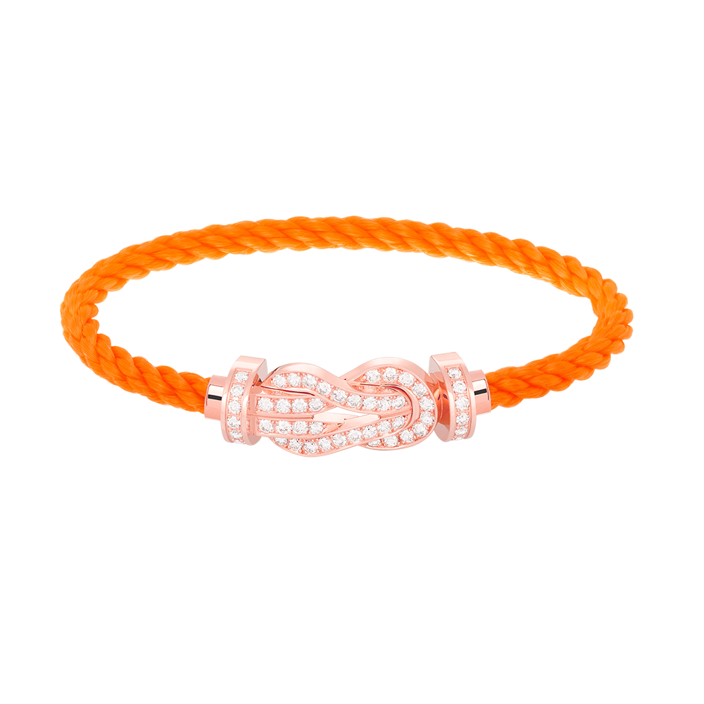 [⭐Renara]CHANCE LARGE 8 FIGURE BUCKLE FULL DIAMOND BRACELET ROSE GOLD