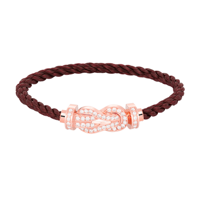 [⭐Renara]CHANCE LARGE 8 FIGURE BUCKLE FULL DIAMOND BRACELET ROSE GOLD