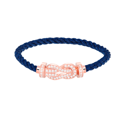 [⭐Renara]CHANCE LARGE 8 FIGURE BUCKLE FULL DIAMOND BRACELET ROSE GOLD