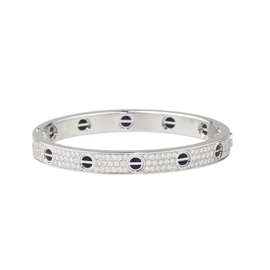 [⭐Renara]LOVE BRACELET 6.1MM DIAMOND-PAVED CERAMIC