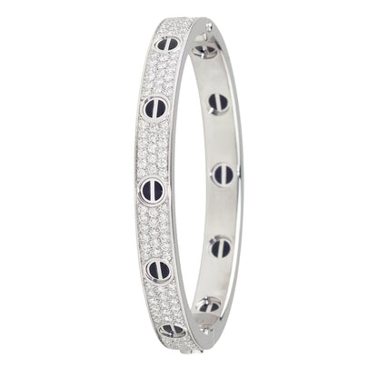 [⭐Renara]LOVE BRACELET 6.1MM DIAMOND-PAVED CERAMIC