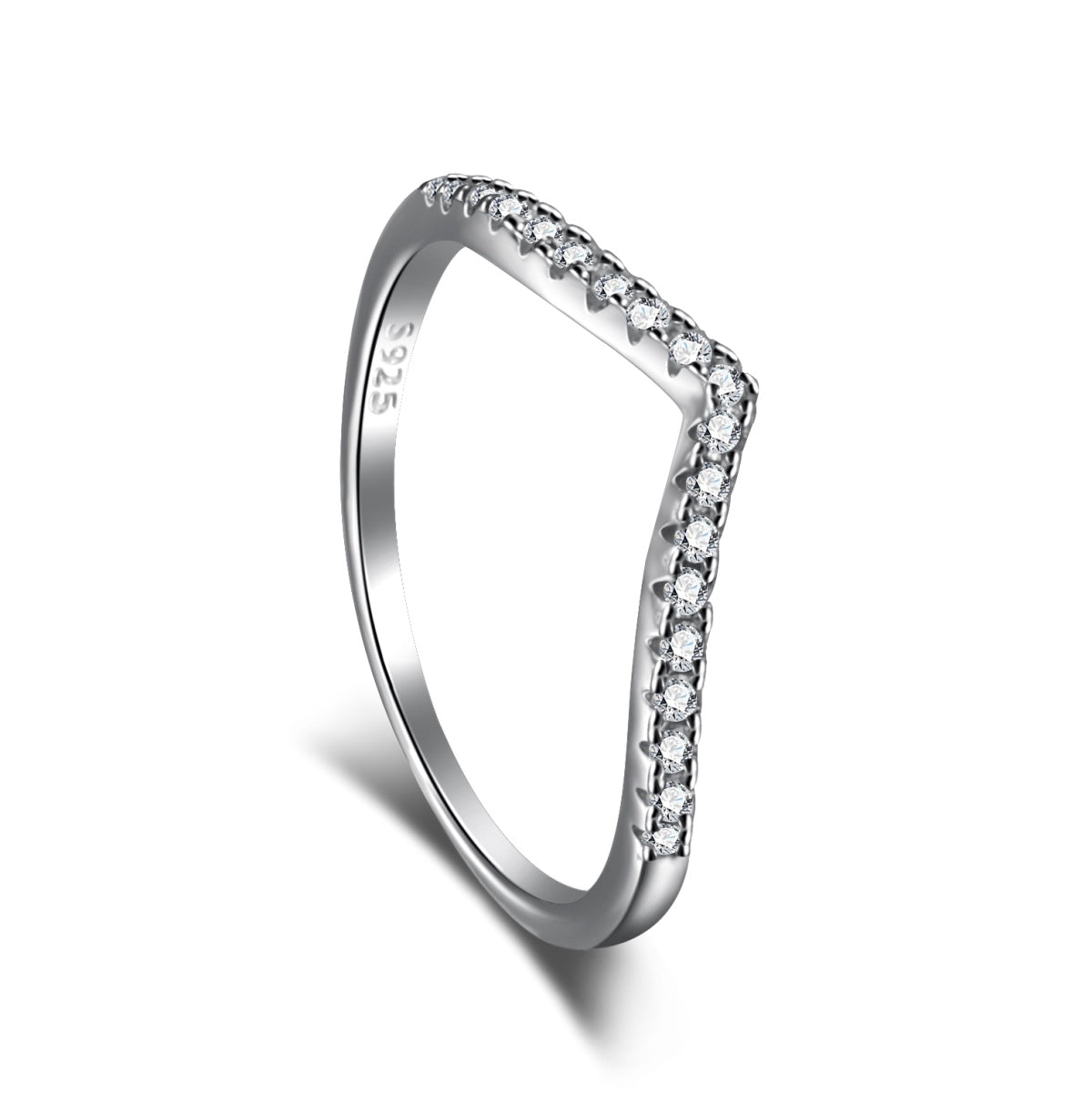 [Lucky Jewelry]Elaborate Tennis Band Ring