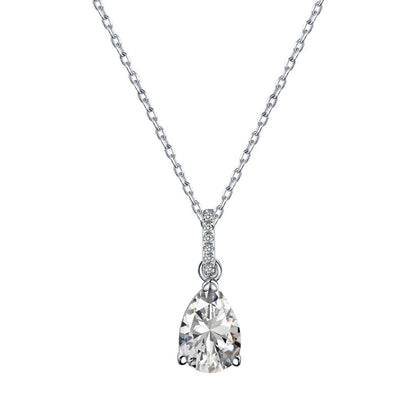 [Lucky Jewelry]Delicate Water Drop Shape Fashion Necklace