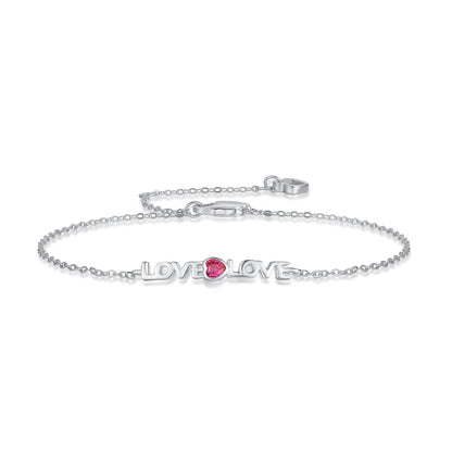 [Lucky Jewelry]Romantic Heart Shape Lover Bracelet