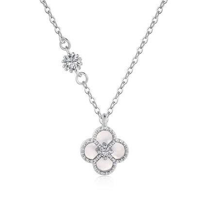 [Lucky Jewelry]Delicate Flower Shape Necklace