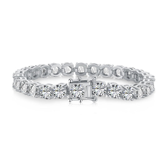 [Lucky Jewelry]0.75 Carat Dazzling Round Cut Wedding Bracelet