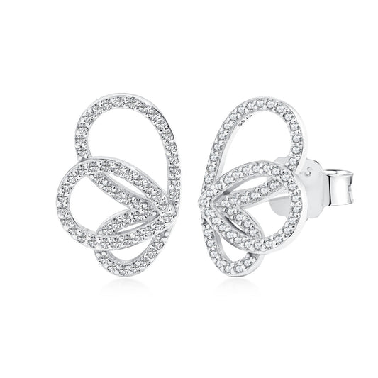 [Lucky Jewelry]Exquisite Butterfly Shape Earrings