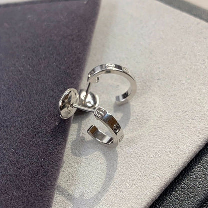 [⭐Renara]LOVE EARRINGS 2.65MM SILVER