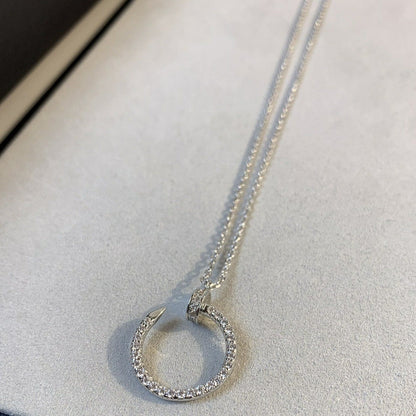 [⭐Renara]JUSTE NECKLACE SILVER DIAMONDS