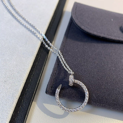 [⭐Renara]JUSTE NECKLACE SILVER DIAMONDS