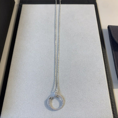 [⭐Renara]JUSTE NECKLACE SILVER DIAMONDS