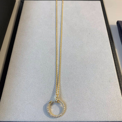 [⭐Renara]JUSTE NECKLACE GOLD DIAMONDS