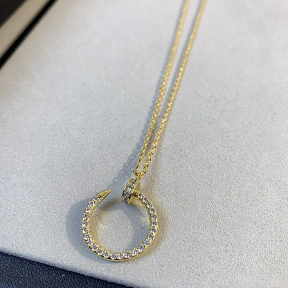 [⭐Renara]JUSTE NECKLACE GOLD DIAMONDS