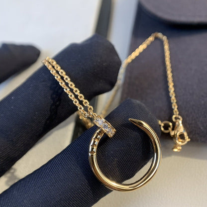 [⭐Renara]JUSTE NECKLACE PINK GOLD DIAMONDS