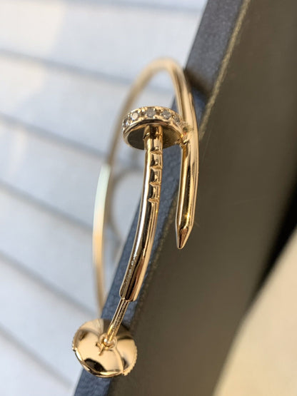 [⭐Renara]JUSTE EARRINGS GOLD DIAMONDS 1.8MM