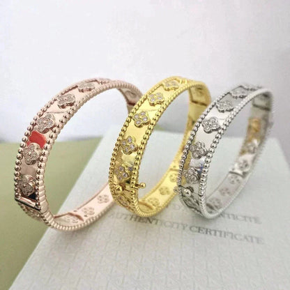 [⭐Renara]CLOVER BRACELET 8MM DIAMONDS