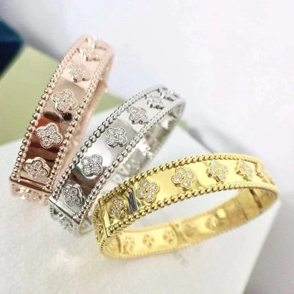 [⭐Renara]CLOVER BRACELET 8MM DIAMONDS