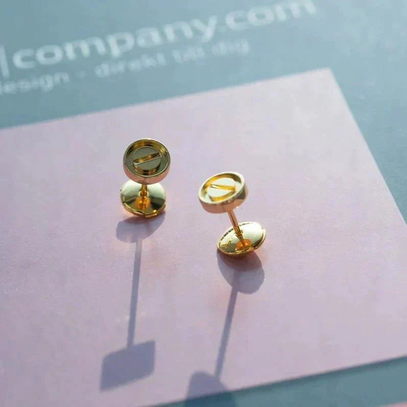 [⭐Renara]LOVE EARRINGS GOLD 10MM