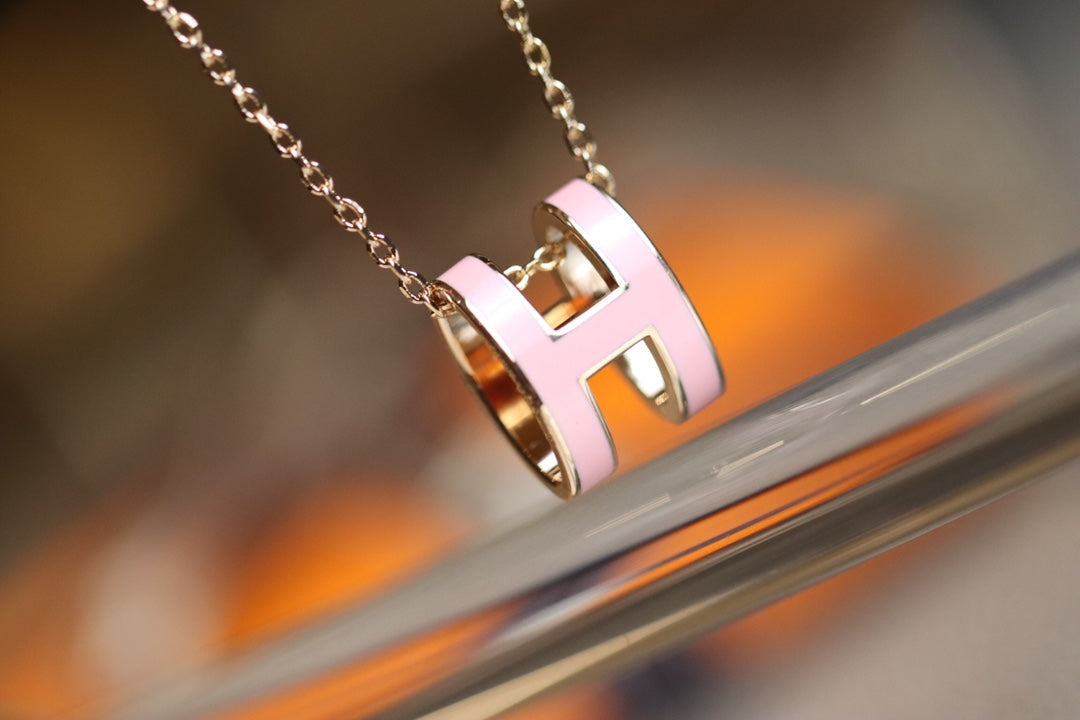 [⭐Renara]POP H PEDANT PINK GOLD