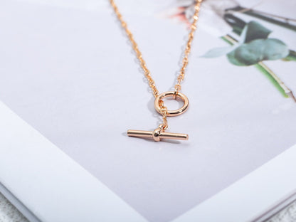 [⭐Renara]ECHAPPEE NECKLACE PINK GOLD