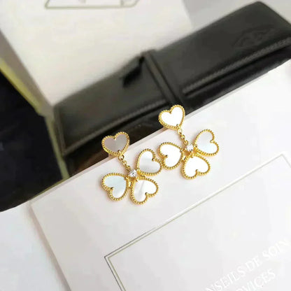 [⭐Renara]CLOVER SWEET WHITE MOP EARRINGS