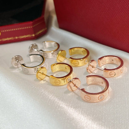 [⭐Renara]LOVE EARRINGS 5.7MM 2 DIAMONDS