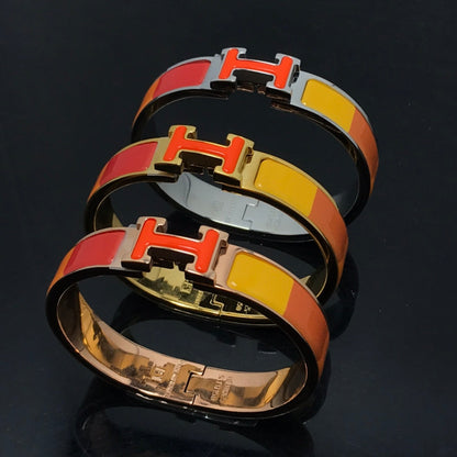[⭐Renara]H BRACELET ORANGE RAINBOW CERAMIC