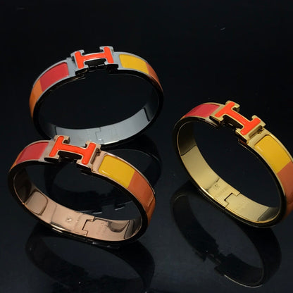 [⭐Renara]H BRACELET ORANGE RAINBOW CERAMIC