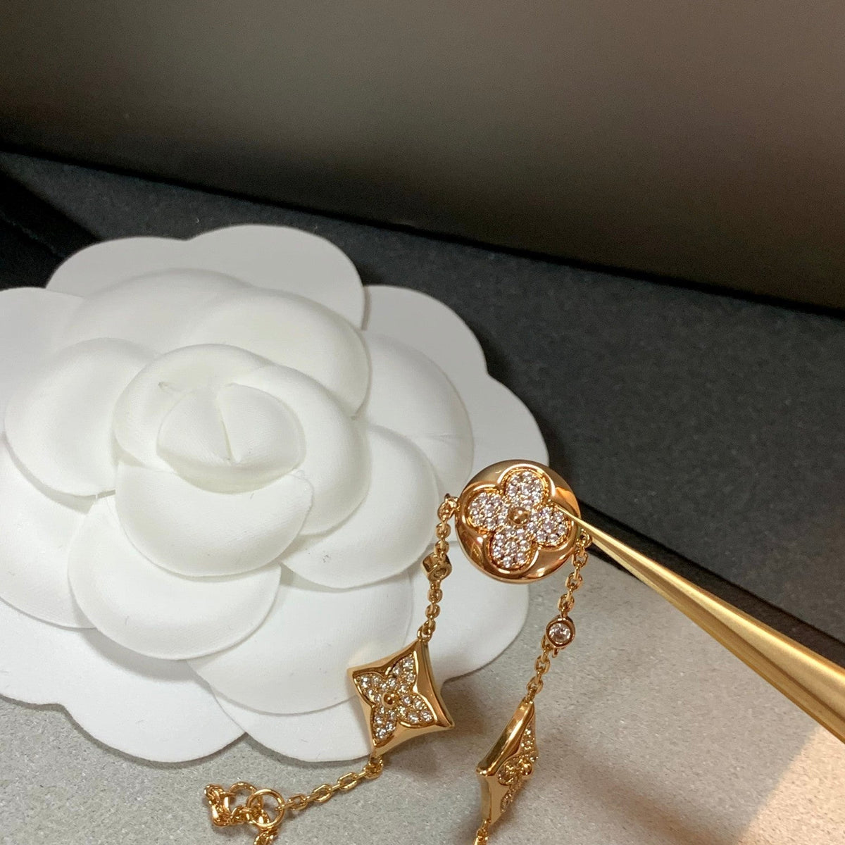 [⭐Renara]STAR AND SUN 4 MOTIFS GOLD DIAMONDS BRACELET