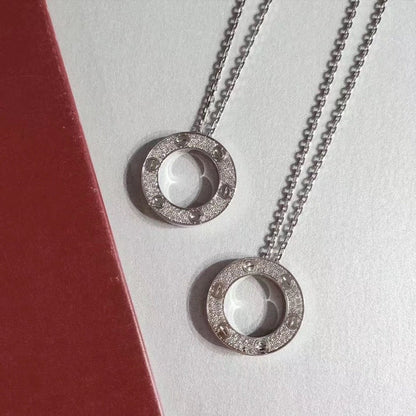[⭐Renara]LOVE NECKLACE ADJUSTABLE SILVER