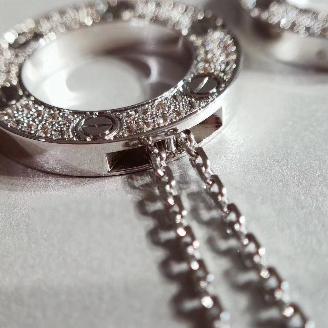 [⭐Renara]LOVE NECKLACE ADJUSTABLE SILVER