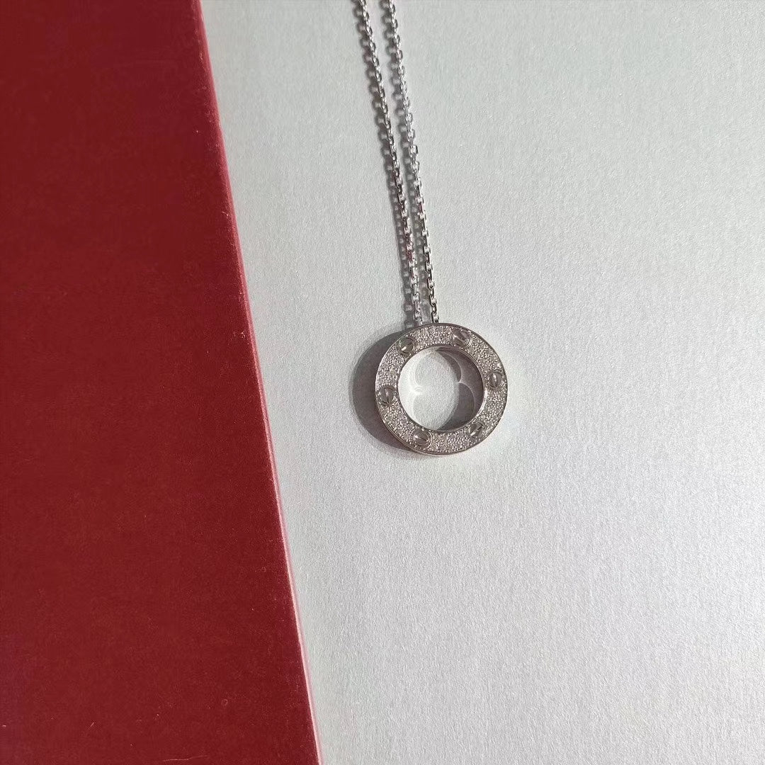 [⭐Renara]LOVE NECKLACE ADJUSTABLE SILVER