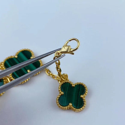 [⭐Renara]MAGIC CLOVER MALACHITE GOLD BRACELET 5 MOTIFS