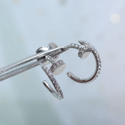 [⭐Renara]JUSTE EARRINGS 12.75MM SILVER DIAMOND