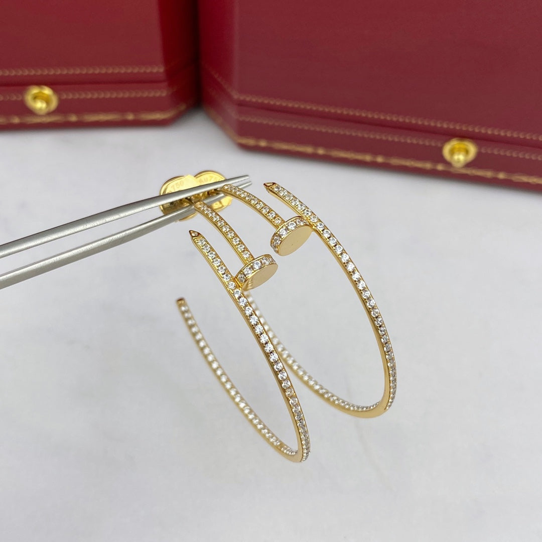 [⭐Renara]JUSTE EARRINGS FULL DIAMONDS 1.8MM