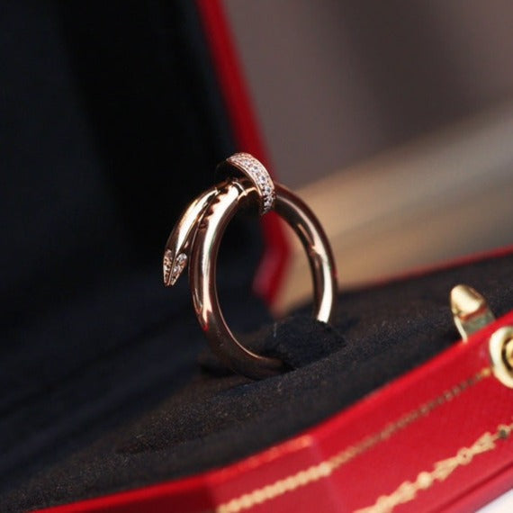 [⭐Renara]JUSTE RING 2.65MM PINK GOLD DIAMOND