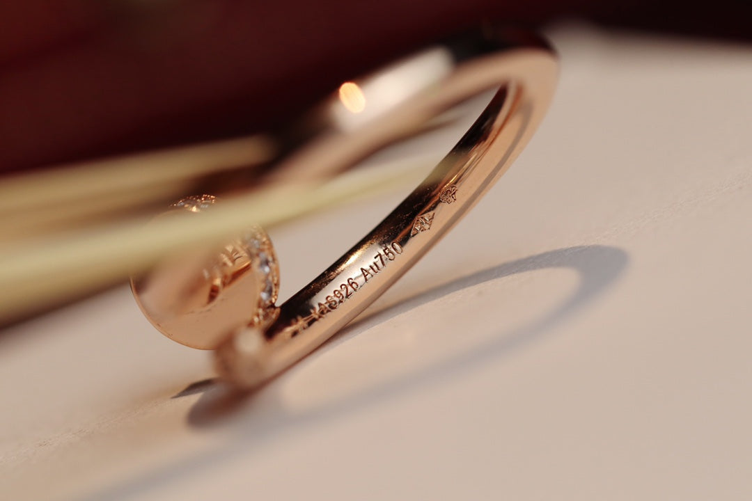 [⭐Renara]JUSTE RING 2.65MM PINK GOLD DIAMOND