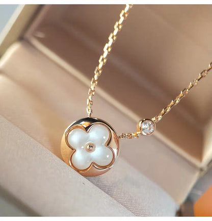 [⭐Renara]SUN MOP GOLD 1 DIAMOND NECKLACE
