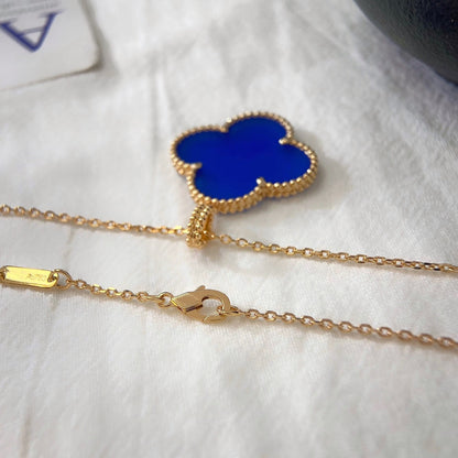 [⭐Renara]CLOVER 25MM NECKLACE TURQUOISE ROSE GOLD