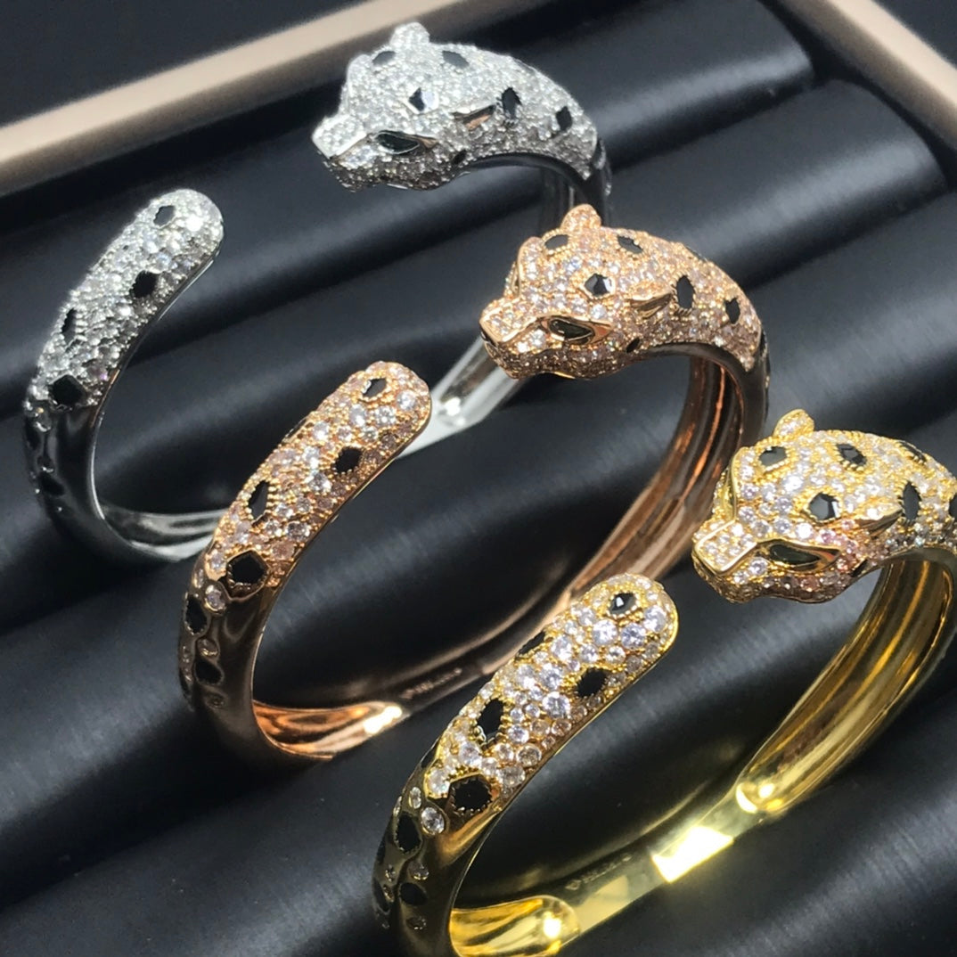 [⭐Renara]PANTHERE BIG BRACELET DIAMONDS