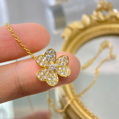 [⭐Renara]FLOWER DIAMOND NECKLACE